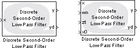 Discrete Second-Order Low-Pass Filter