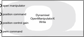 Dynamixel OpenManipulatorX Write
