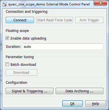 External Mode Control Panel