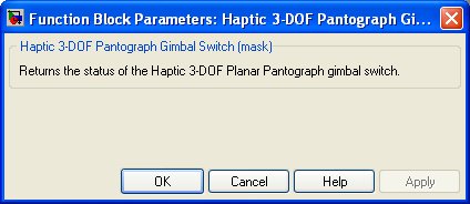 Haptic 3-DOF Pantograph Gimbal Switch