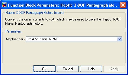 Haptic 3-DOF Pantograph Motors