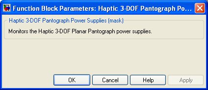 Haptic 3-DOF Pantograph Power Supplies