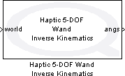Haptic 5-DOF Wand Inverse Kinematics