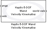 Haptic 5-DOF Wand Velocity Kinematics