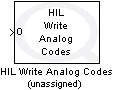 HIL Write Analog Codes