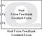 Host Force Feedback Constant Force