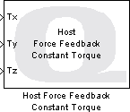 Host Force Feedback Constant Torque