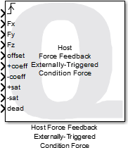 Host Force Feedback Externally-Triggered Condition Force