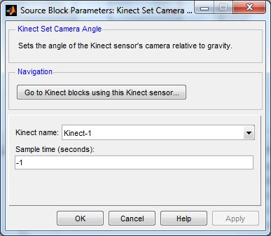 Kinect Set Camera Angle