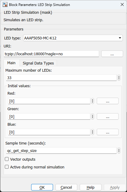 LED Strip Simulation