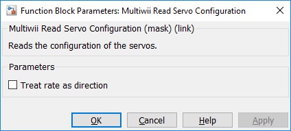 Multiwii Read Servo Configuration