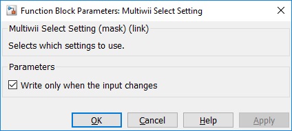 Multiwii Select Setting