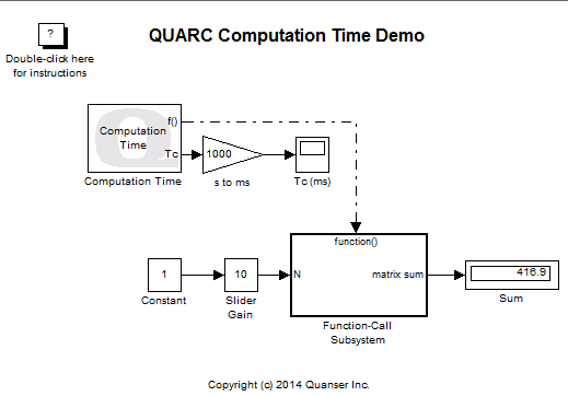 Computation Time Demo Simulink Diagram