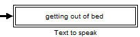 Text being spoken