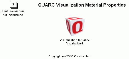 QUARC Visualization Material Properties Demo Simulink model