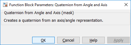 Quaternion from Angle and Axis