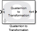 Quaternion to Homogeneous Transformation