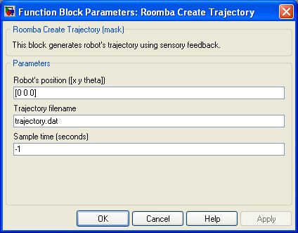 Roomba Create Trajectory
