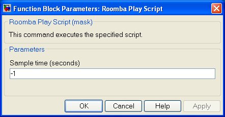 Roomba Play Script