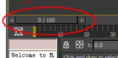 The current frame number of the animation slider.