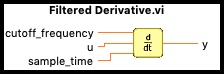 Filtered Derivative